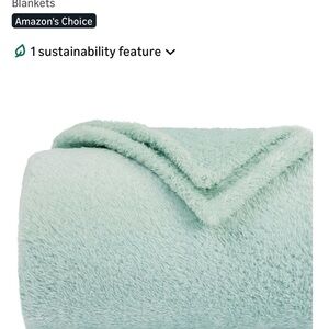 Soft Mint Green Blanket